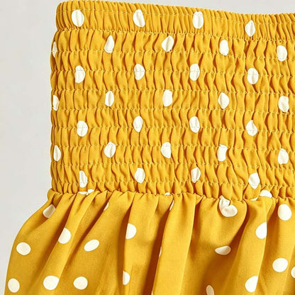 👗 50% OFF NOW! ⚫ Women's Off-Shoulder Polka Dot 2-Piece Set – Flirty top & matching shorts – lightweight & perfect for summer parties, vacations or beach days 🌊