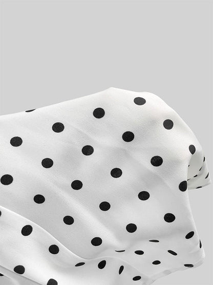 👗 50% OFF NOW! ⚫ Women's Off-Shoulder Polka Dot 2-Piece Set – Flirty top & matching shorts – lightweight & perfect for summer parties, vacations or beach days 🌊